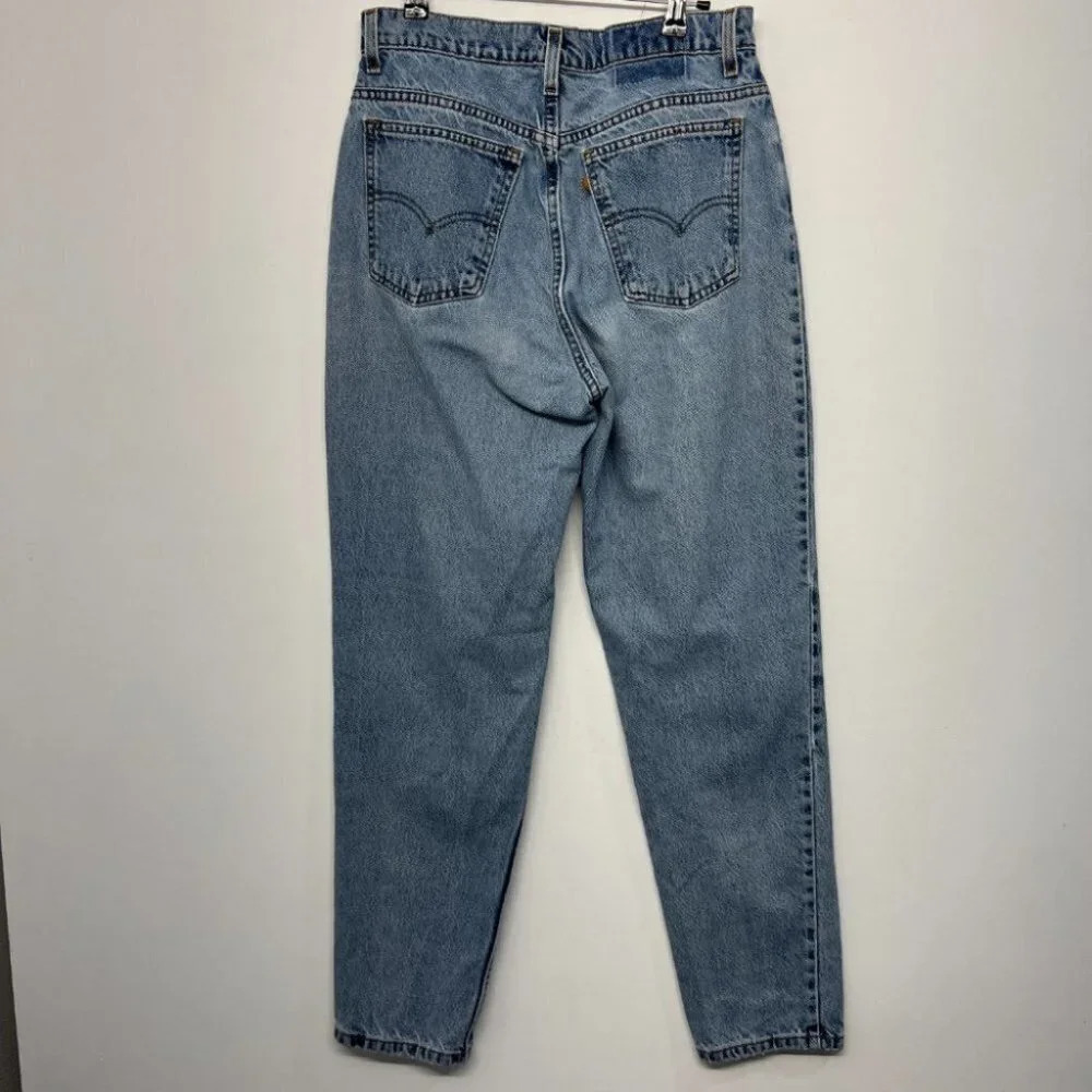 Vintage Levi's 912 Slim Fit Tapered Leg USA Made Jeans High Rise Orange Tab 12 R